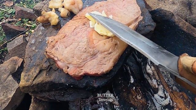 ПРИМИТИВНОЕ ВЫЖИВАНИЕ Приготовление мяса на камне