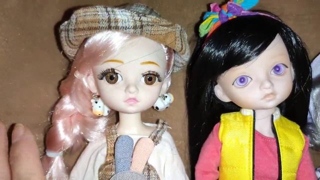перепись 30-ти см шарнирных кукол в семье кукол тёти Алёны, дешёвые и дорогие, всего 18