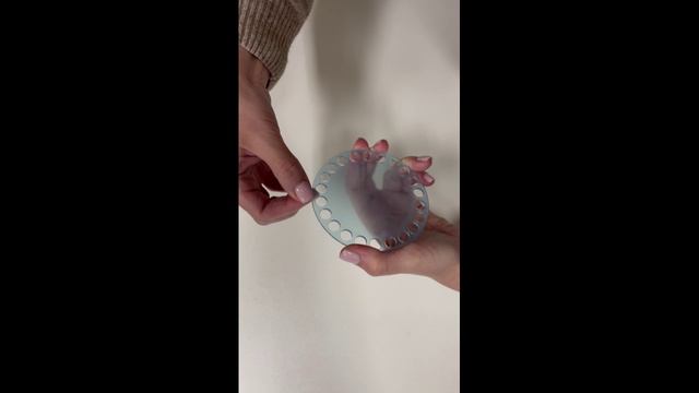 Удаление защитной пленки с прозрачных донышек