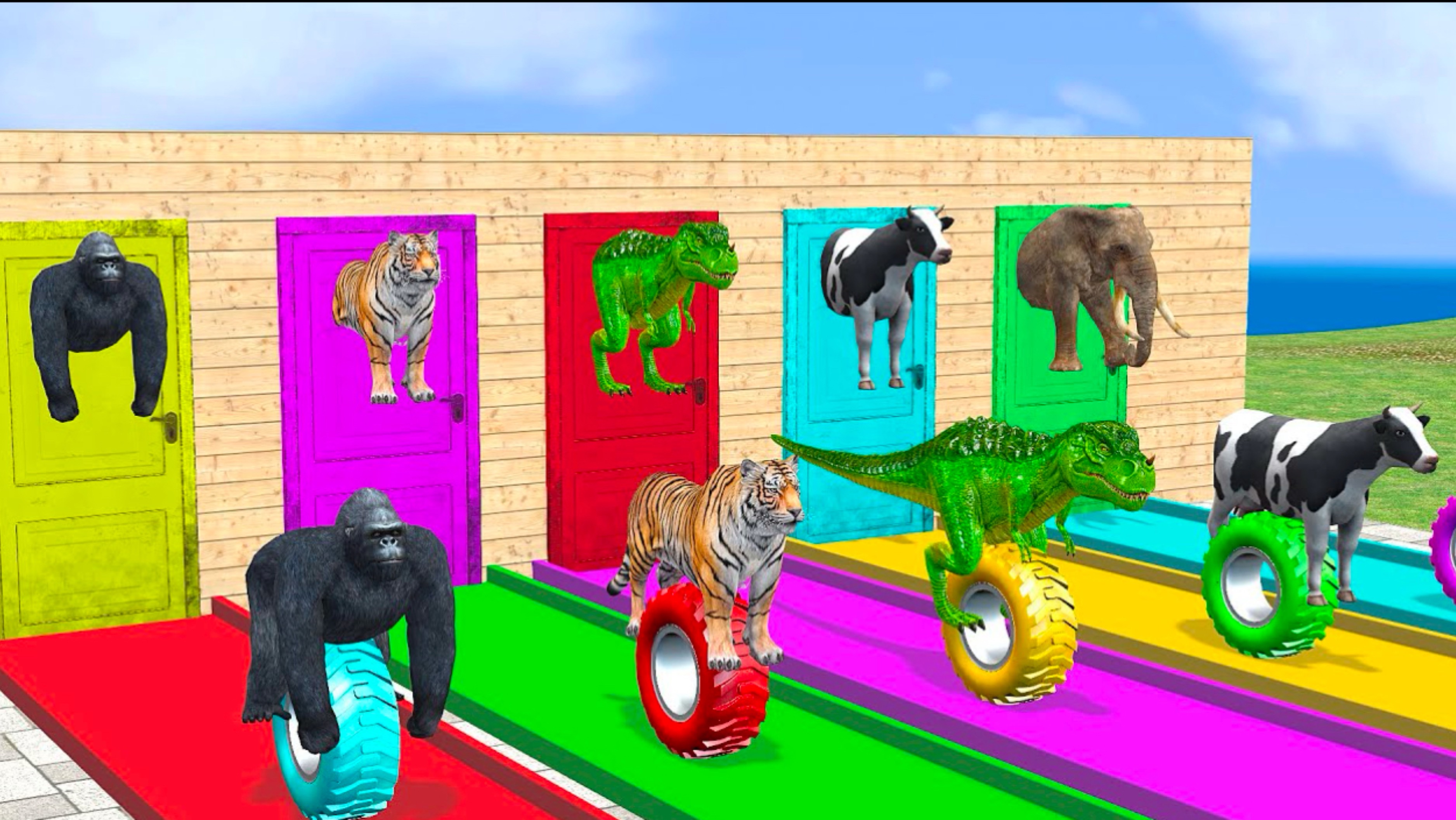 ЖИВОТНЫЕ|Яркие ЦВЕТА |
Животные для детей ¦ Учим Домашних Животных ¦ 3Д Анимация ¦ Учим Цвета