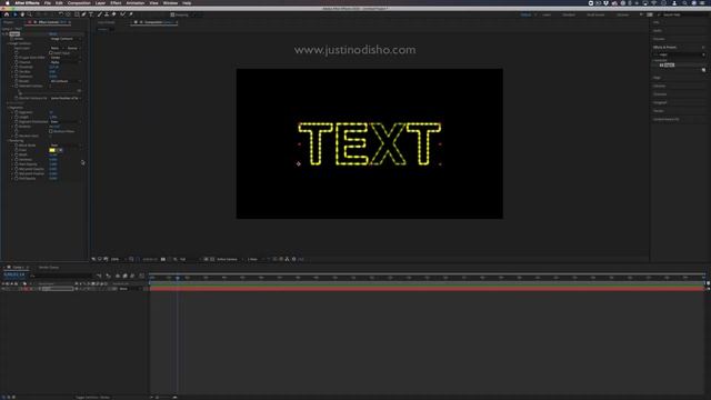 Adobe After Effects CC Tutorial: Animated Neon Text Stroke Vegas Effect (How to)