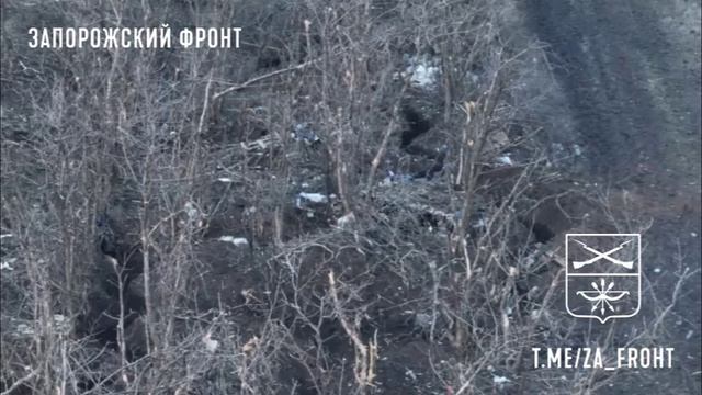 Захват позиций ВСУ штурмовым отрядом ВС РФ на Запорожском направлении