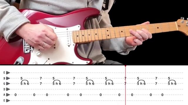 Basic Countri Rhythm Riff in A(tab)