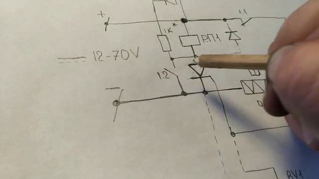 Простая защита по току на одном тиристоре и реле .