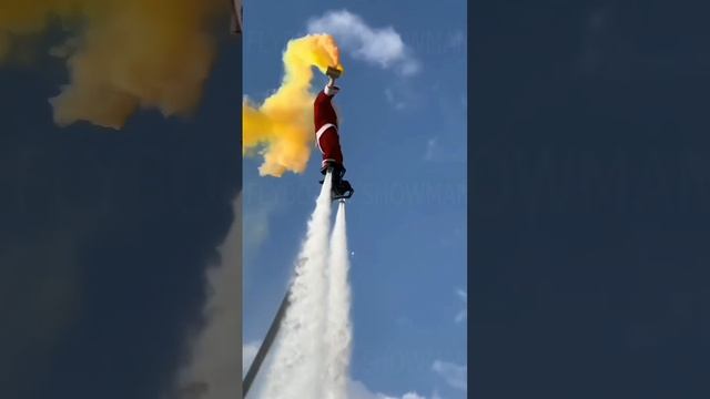 Летающий санта на флайборде 🎅🤩