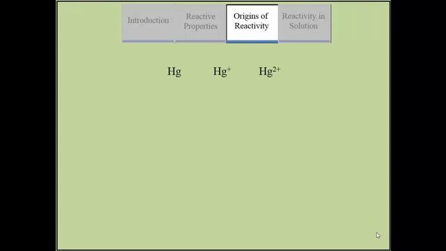 ChemWiki Minute: Mercury (Chemical properties)