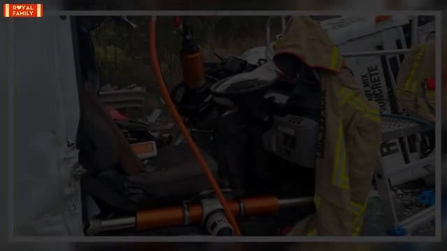 Two in hospital with serious injuries after truck flips in crash with cement mixer
