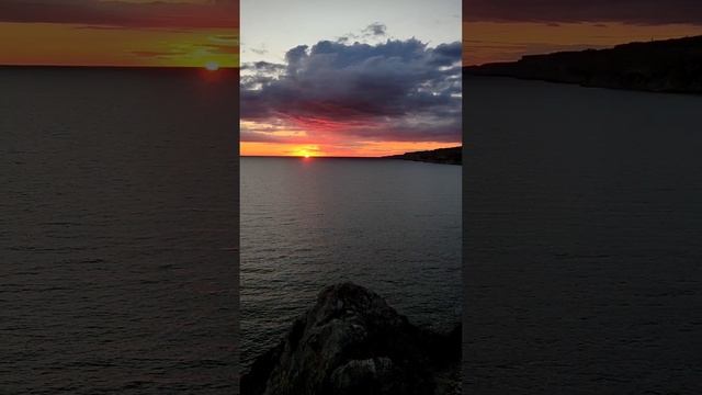 Закат в бухте Фиолент, Крым.