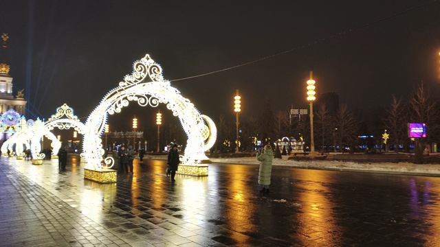Дорога до катка ВДНХ