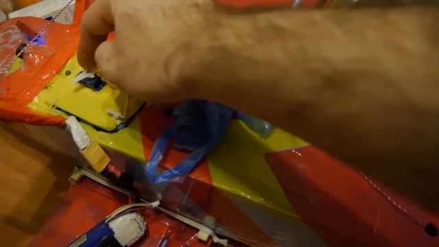 diy RC PLANE ribbon from garbage bag