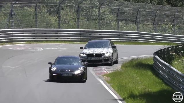 BMW M5 CS 2021 года проходит жесткие испытания на Нюрбургринге!