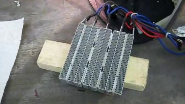 PTC ceramic space heater - repair and safety demonstration.