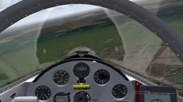 Condor 2. Перевернутый полёт. Иду на Борки с северо-востока, из Каюрово. 2024-03-15 12-56-55