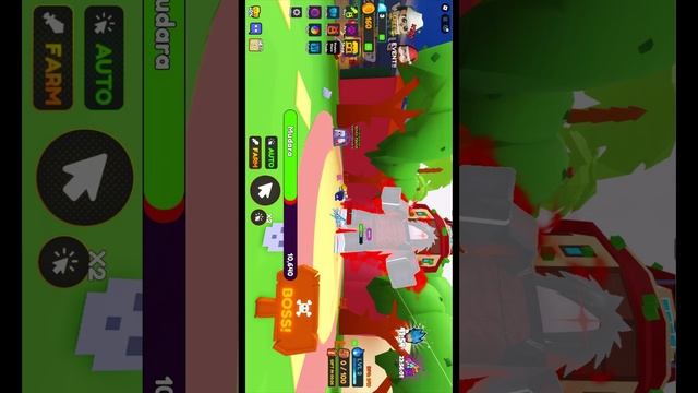 Бой с боссом в Anime Slashing Simulator