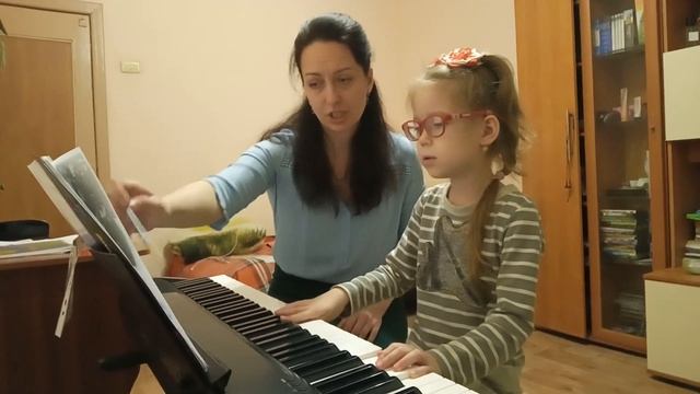 Глазастые пальцы. Фрагмент урока фортепиано