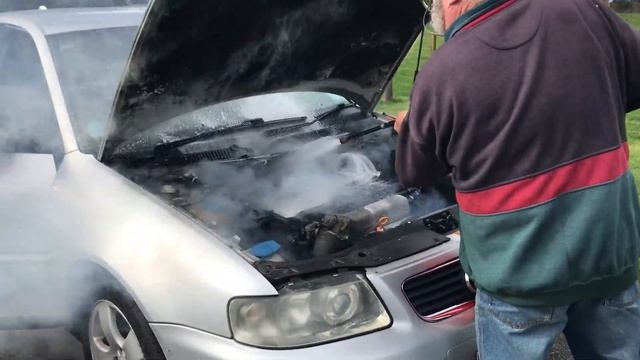 Audi A3 Turbo engine fire