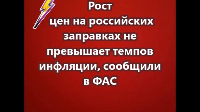 Рост цен на российских заправках не превышает темпов инфляции