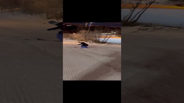 Полезное упражнение на горных лыжах боком