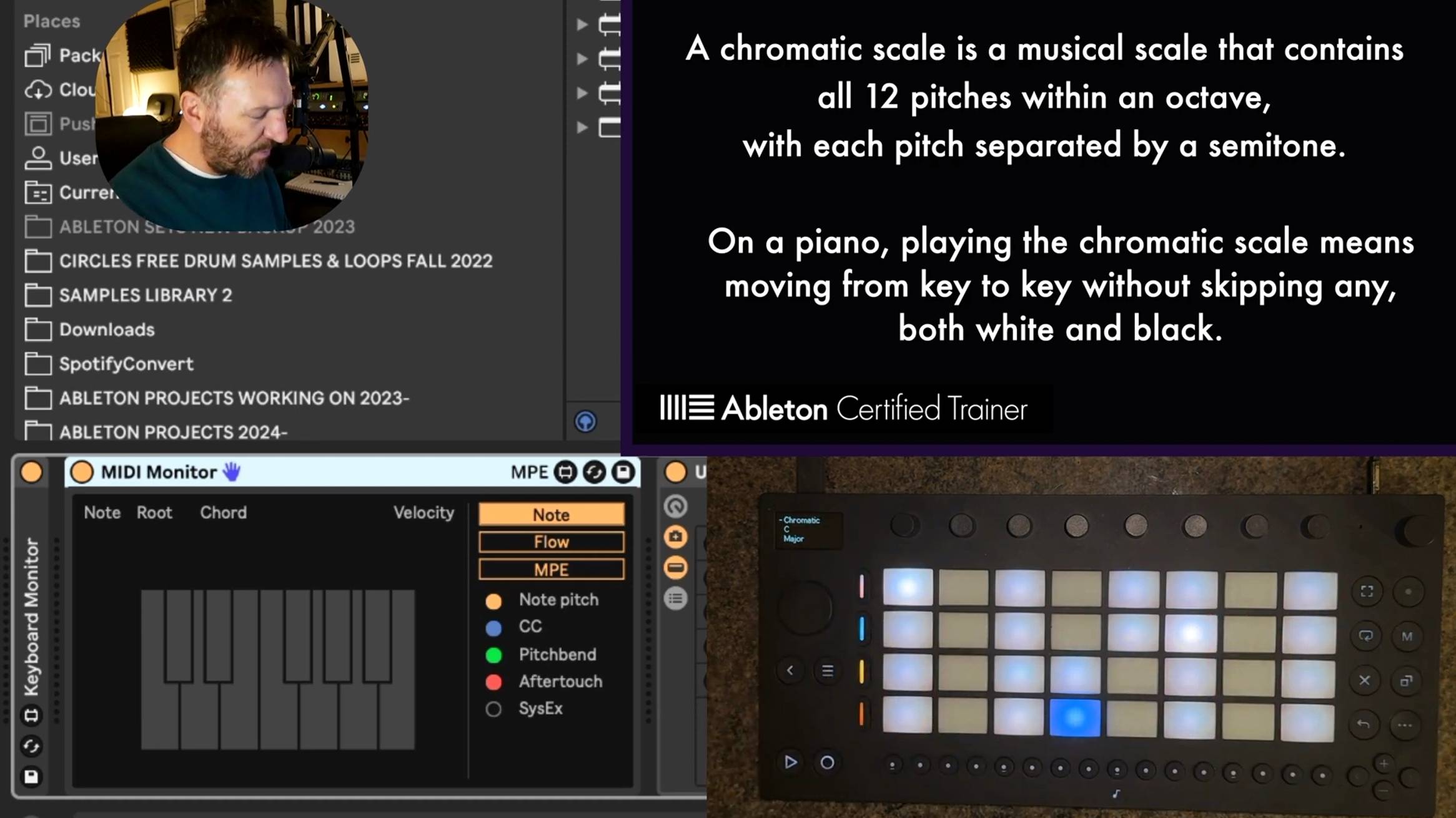 Ableton Move: Play Notes & Chords