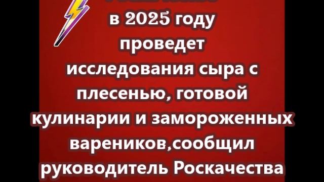 Роскачество в 2025 году проведет исследования сыра с плесенью, готовой кулинарии и замороженных варе