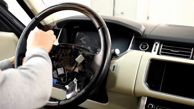 Installation of Range Rover Steering Wheel Retrofit Adapter step-by-step guide