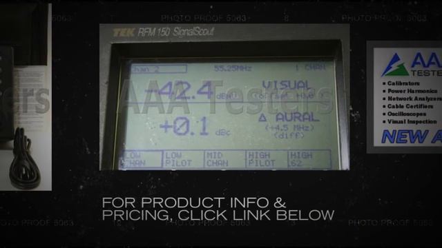 Tektronix Signal Scout RFM150 Coax CATV RF Meter