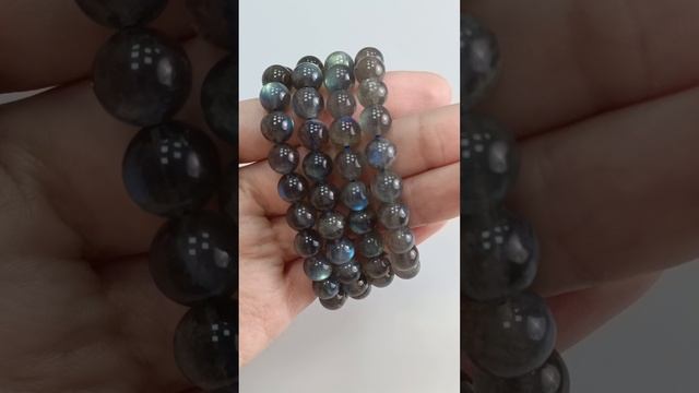 Браслет "Шар" Лабрадор АА 8мм. Бусин в нити - 22шт. Цена - 980 ₽ На сайте : stones-shop.ru