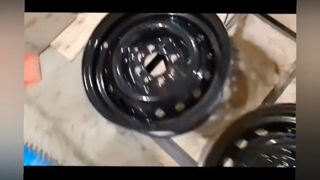 Покраска дисков в глянец.