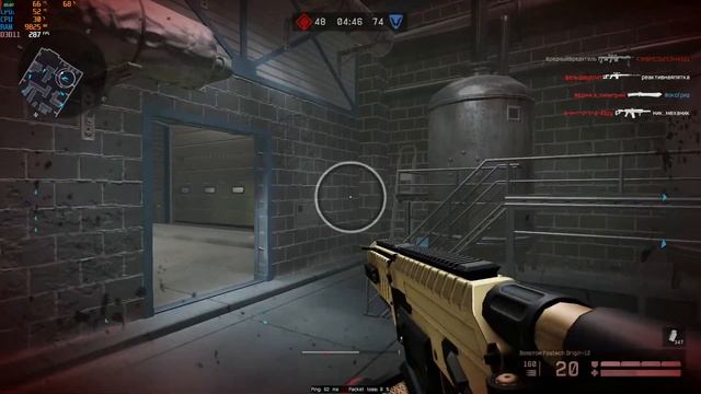 Warface - Дефолтная Катка на Ангаре (овощная тима, прицельные враги и плохая рега)