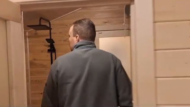 Приёмка бани заказчиком на производстве