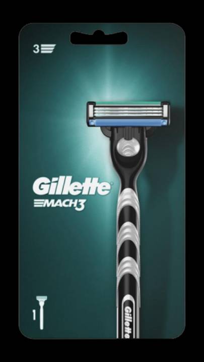 Бритва Gillette MACH3, 3 лезвия, 1 кассета, пластиковая ручка, ОРИГИНАЛ