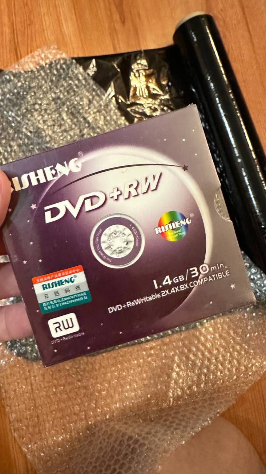 Оптический диск RISHENG MINI DVD+RW 1.4GB slim (по 10)