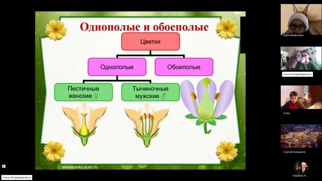 6 класс_24.12_15_Строение цветка