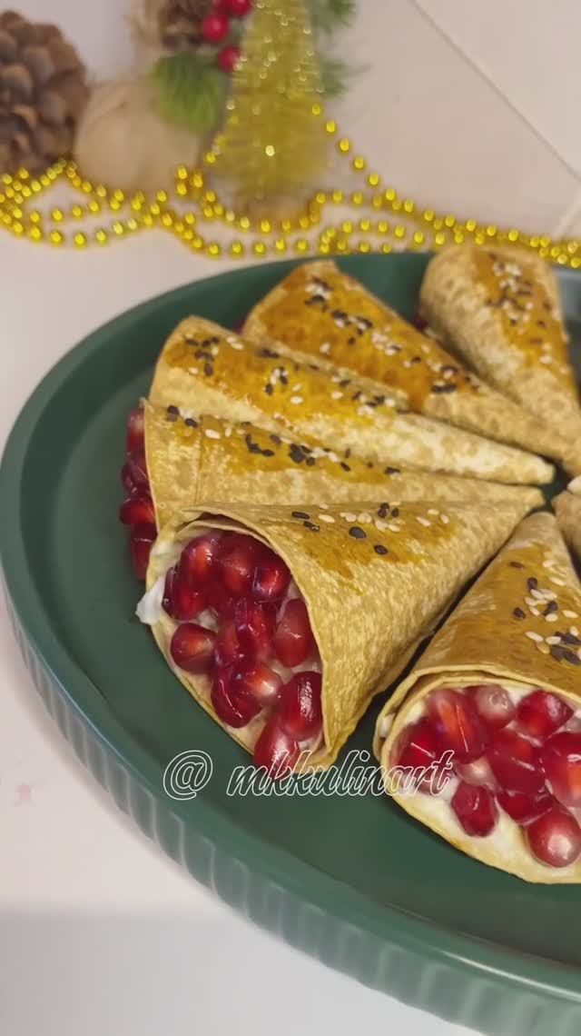 ✅Эта НОВОГОДНЯЯ закуска удивит ваших гостей♨️ #mkkulinart#новогодняя#вкусно