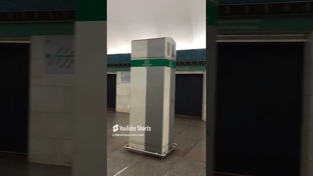 Санкт-Петербург. 24.12.2024. Посадочная платформа станции метро «Василеостровская». Фрагмент 2