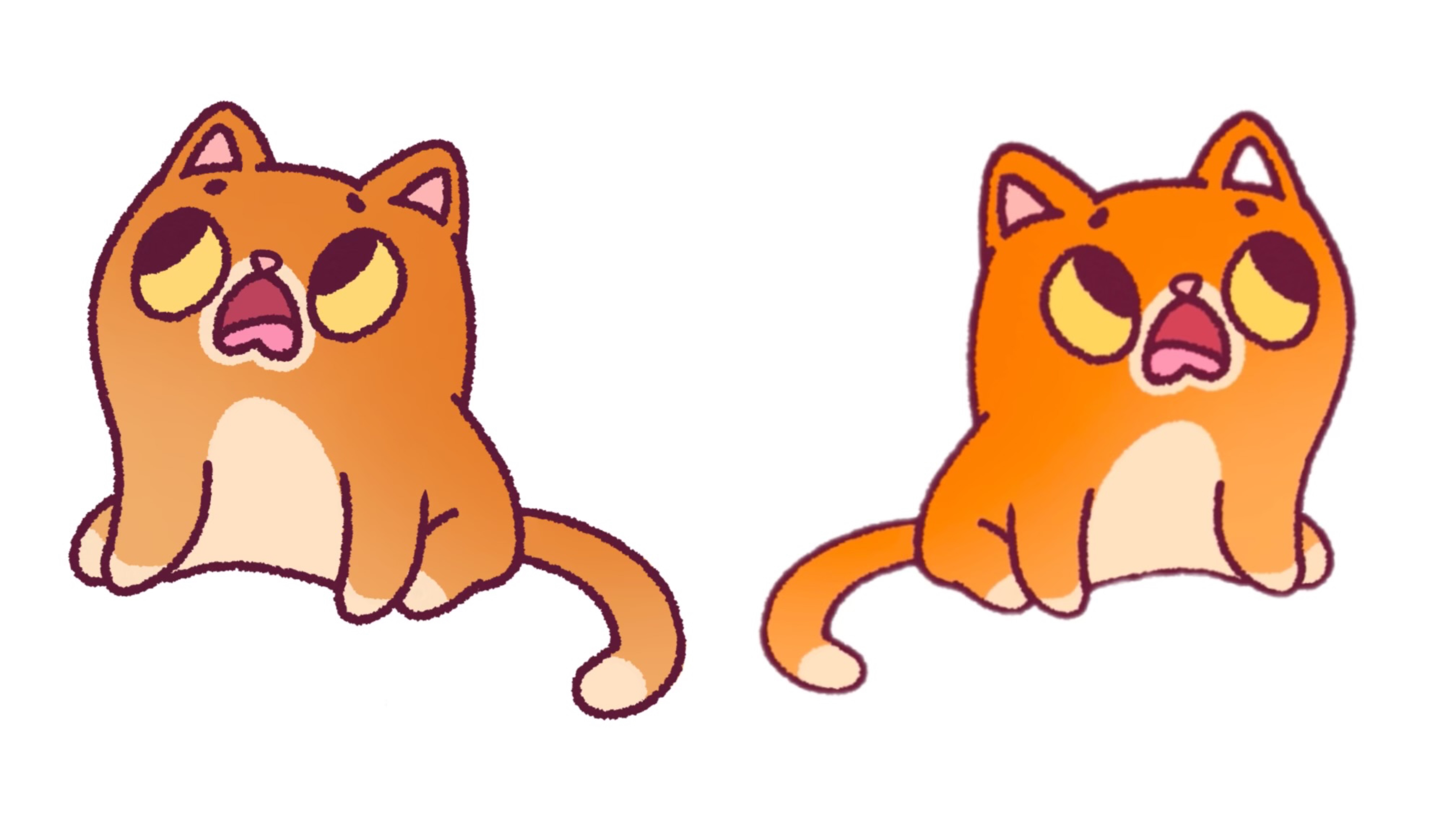 Котёнок смотрит челлендж анимация