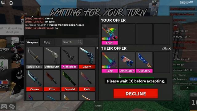 trading Chroma shark / trocando a Chroma shark MM2 Ep 4