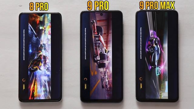Redmi Note 9 Pro Max vs Note 9 Pro vs Note 8 pro #100% battery drain#pubg
