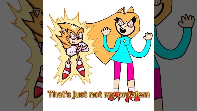 Not my problem Fleetway Sonic and Fleetway Nina