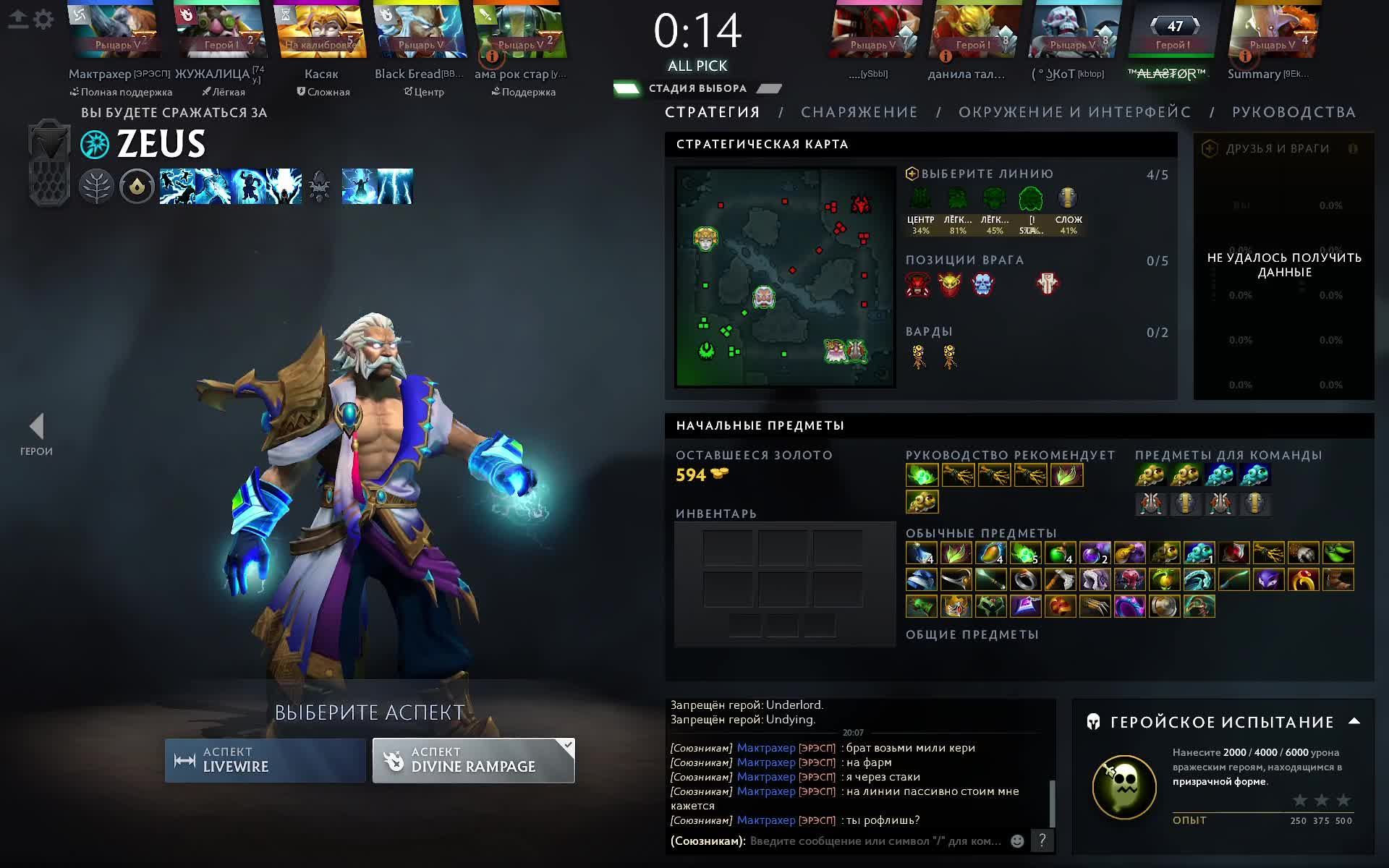 Dota 2, жёсткие 2500 птс