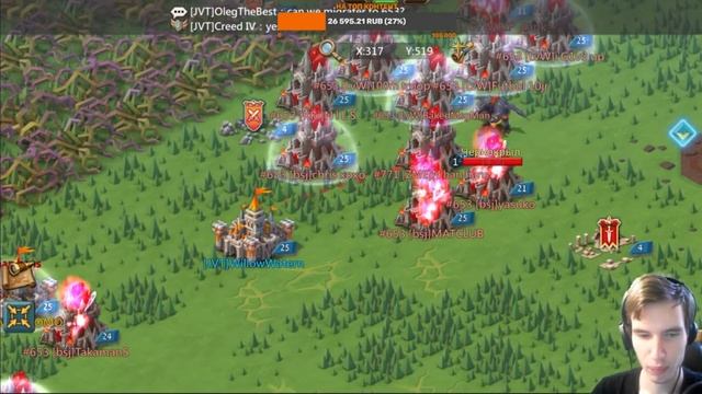 Lords Mobile - Т3 войска начали съедать сборы БЕЗ потерь!? Нарезка с KVK. Часть 2