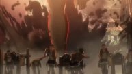 Attack on Titan armored Titan scene with theme song (instrumental version) AMV