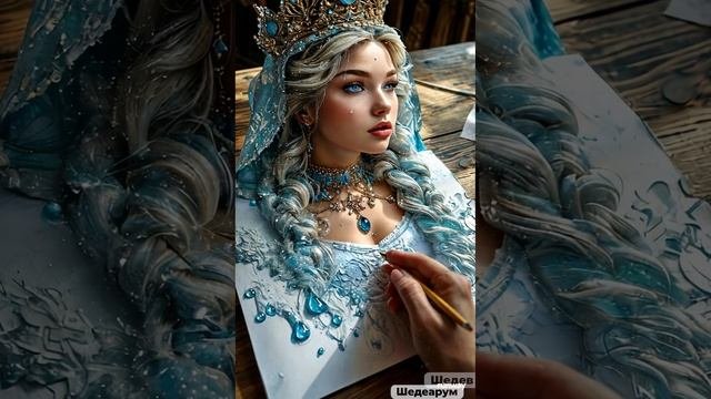 Рождество! С Праздниками! Снегурочка  оживает Видео
