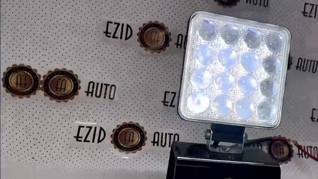 Фара светодиодная H16LED 48W тонкая (9-30V) 11*11*2см ЛИНЗОВАННЫЙ СВЕТ