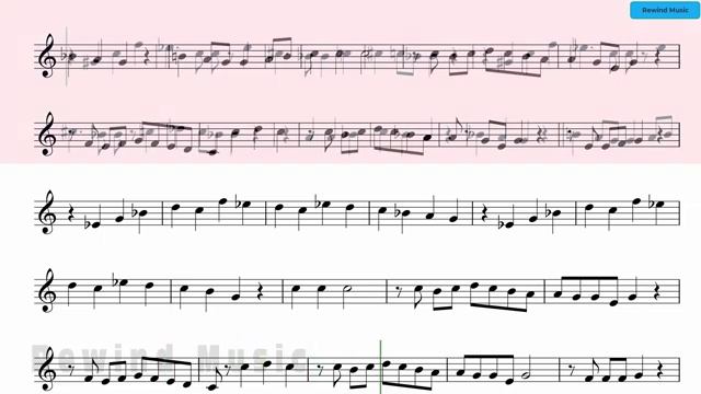 Billy Joel Uptown Girl Alto Sax Backing Track and Sheet Music(360P)