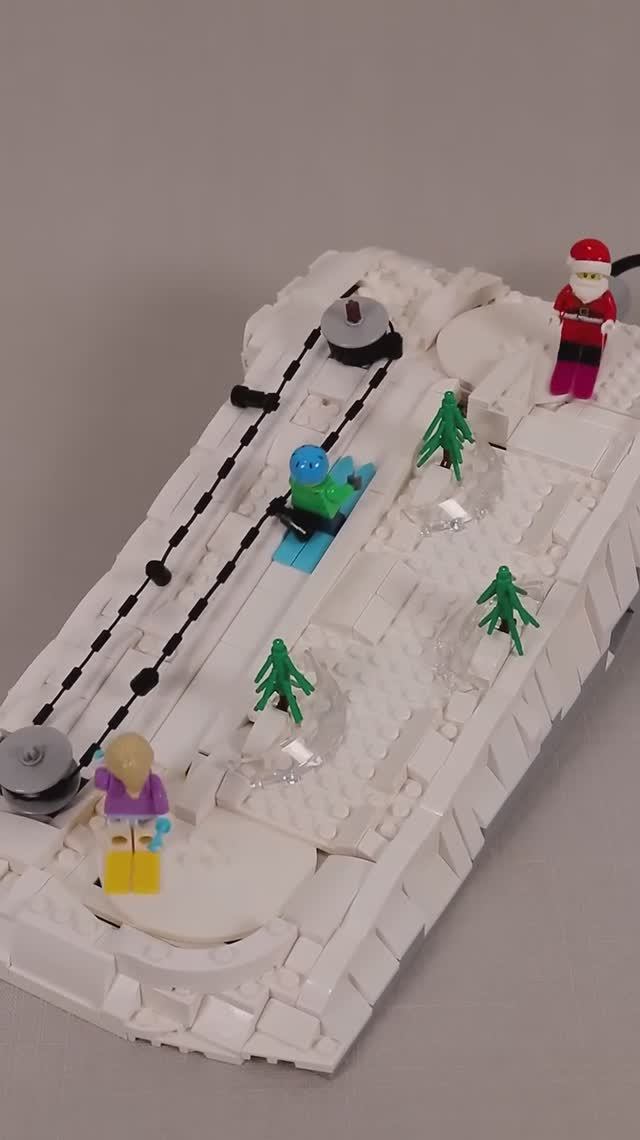 Making a working Ski Hill for my LEGO Minifigs