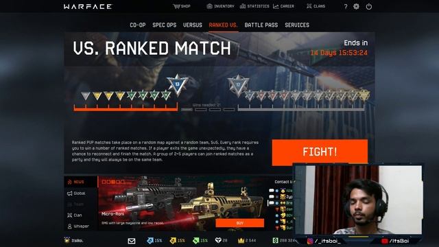 WARFACE LIVE | RANKED MATCH | CUSTOM LOBBY