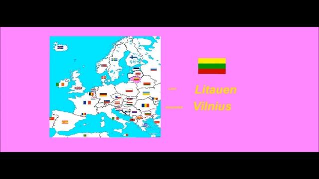 Die 28 EU-Länder, Ihre Hauptstädte Und Flaggen Lernen.