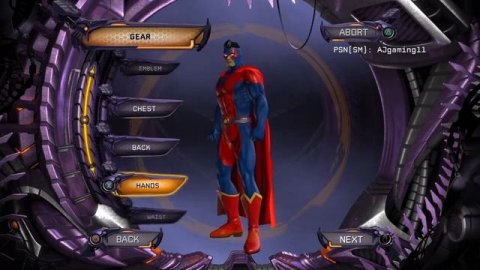 DC Universe Character Creation problem HELP PLEASE!!