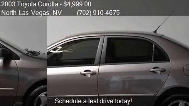 2003 Toyota Corolla S 4dr Sedan for sale in North Las Vegas,